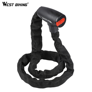 WEST BIKINGバイク自転車キーセキュリティパスワードスチールロックサイクリングチェーンコード化盗難防止ロックサイクルバイク安全チェーンロック用 - Product Image 2