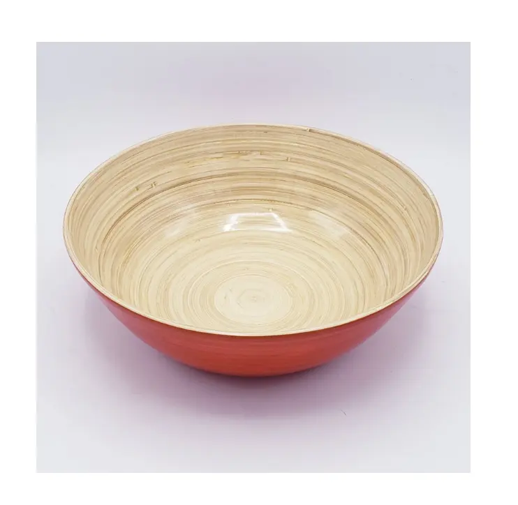 Eco-friendly Lacquered Bamboo Bowls - 100% Natural Serving Bowls made in Vietnam