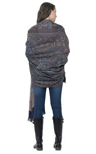 צעיף Dupatta גנב פיל הדפסת משי הודי W סארי Kurti <span class=keywords><strong>Boho</strong></span> חיג 'אב צעיף נשים תערובת צמר ארוך צעיף פשמינה חם צעיפים