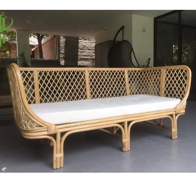 Ротанг диван-кровать кофе гостиная мебель на открытом воздухе садовая мебель