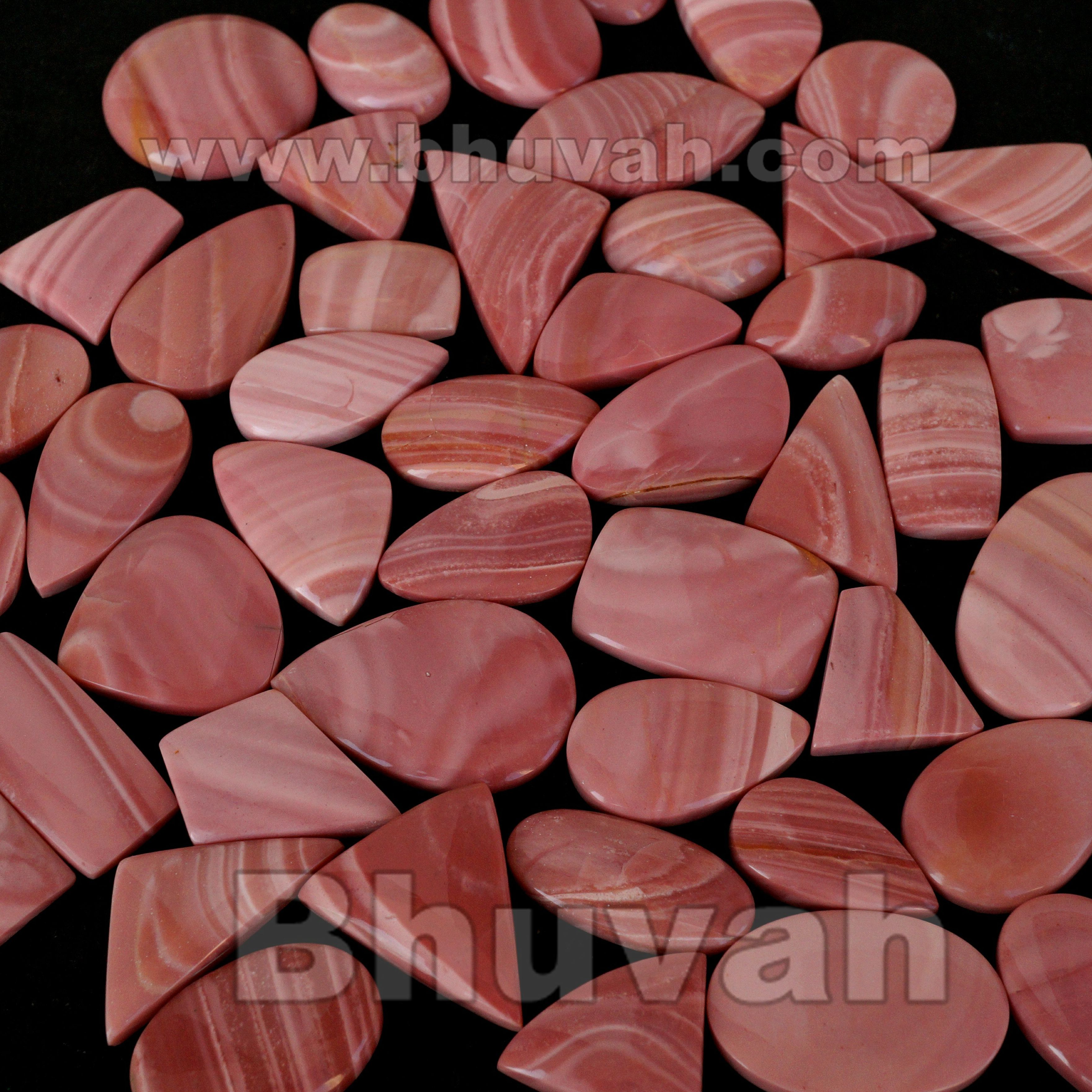 Opale rose australienne, pierre précieuse cabochon ovale, vendue en vrac