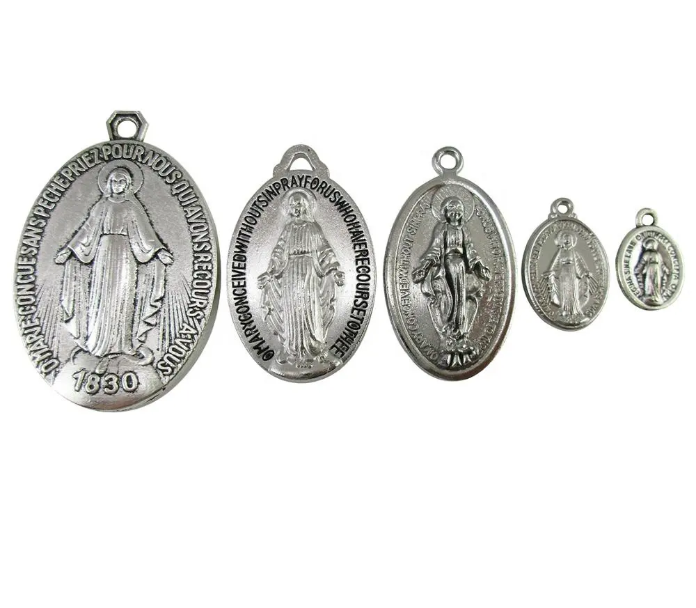 Pendentif de médaille étoilée Vintage, pendentif religieux, lumineux