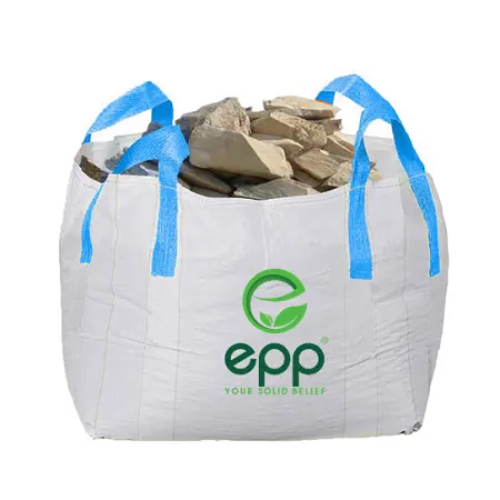 Hot sales duffle top Builder Sand FIBC Custom Plastic Packing Big Bag Soil Sand Cement Gravel jumbo bulk bag 2 ton super sacks