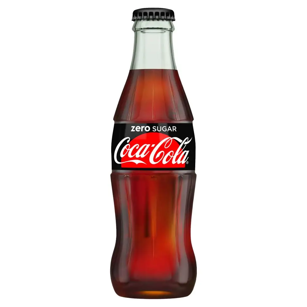 Coca Cola Nul Flessen Icoon Glas 24X330Ml Koolzuurhoudende Dranken Koffie, Soda 0% Brix Van Ons; 1945 Glucose 0.33 L 0 Kg