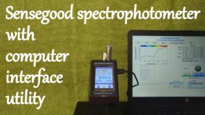 Instrumento de espectrofotómetro colorímetro con software de interfaz de computadora Sistema de medición de color para un control de color consistente