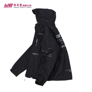 Latest Design Wholesale Custom Design Outdoor Jacket Blank Custom Windbreaker <strong>Men's</strong> Side-zip Anorak with Pocket - Product Image 1