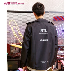 Latest Design Wholesale Custom Design Outdoor Jacket Blank Custom Windbreaker <strong>Men's</strong> Side-zip Anorak with Pocket - Product Image 4