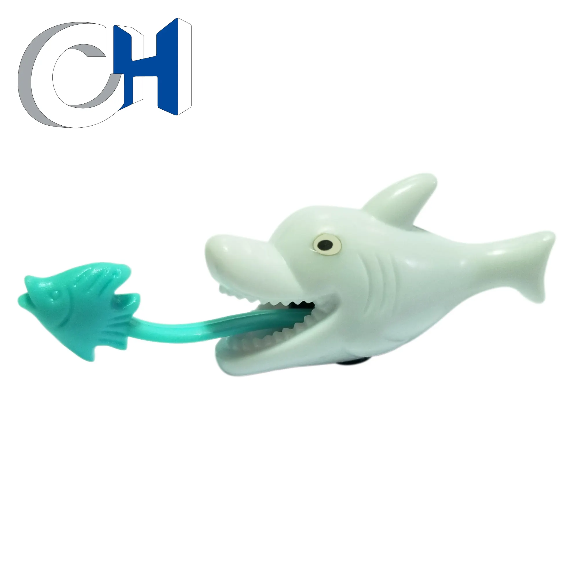 Toptan özel 40mm beyaz plastik köpekbalığı sevinç oyuncaklar