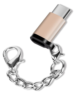 Metal mikro USB V8 to USB3.1 Tipi-c Adaptörü USB C 3.1 Dönüştürücü Anahtarlık ile - Product Image 1