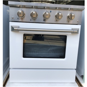 SENG ETL 36 in。4.4 cu. ft.燃气灶具6个燃烧器炉灶面和不锈钢重型铸铁炉排的燃气灶具烤箱