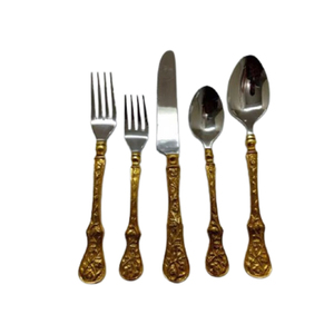 High Grade Gold Plated <strong>Flatware</strong> Serving Set Cutlery Set <strong>Flatware</strong> Cutlery Gold Plated Handle <strong>Different</strong> Style Cutlery Sets - Product Image 4