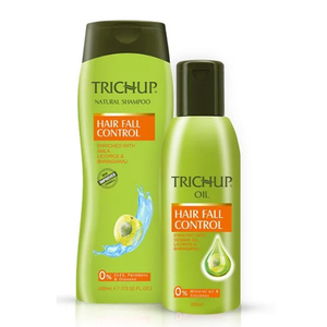 AmlaとBhringrajが豊富なTrichupヘアフォールコントロールオイルとシャンプーは、ヘアフォールを減らすのに役立ちます - Product Image 1
