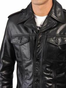 定制新款男士正品羊皮皮夹克修身摩托车夹克休闲服夹克