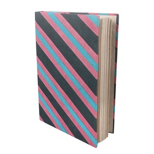 <strong>Striped</strong> Design Lokta Paper <strong>Notebook</strong> - Writing <strong>Notebook</strong> Handmade Lokta Paper - Sustainably Made Eco-Friendly Lokta Paper Journal - Product Image 3