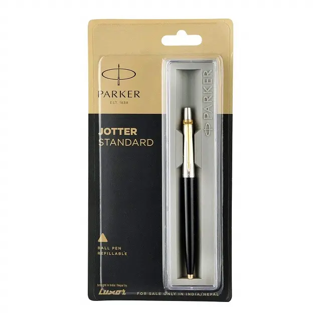 Premium Balpen Jotter Standaard Rvs Zwart Vat Parker Pennen Promotionele Custom Logo Balpennen Fijne Jotter