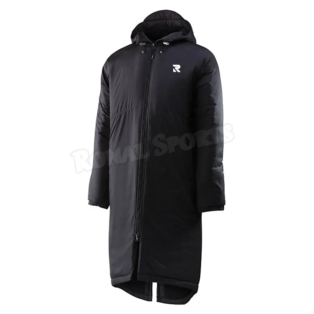 Jaqueta de náilon para treinamento de futebol, casaco personalizado para homens de inverno, parka, esportes e natação