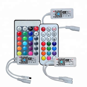 Wi-Fi LED RGB контроллер мини 24-кнопочный ИК-RGB/RGBW мини контроллер постоянного тока 5 В, 12 В, 24 В постоянного тока, Wi-Fi беспроводной пульт дистанционного управления для светодиодных лент - Product Image 2