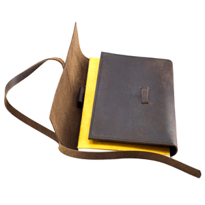 手工制作的Lokta纸本笔记本，带可拆卸皮套 - Product Image 5