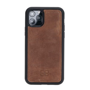 El yapımı hakiki deri ayrılabilir telefon iPhone için kılıf <span class=keywords><strong>11</strong></span> Pro 5.8 "RFID kablosuz şarj uyumlu ekran koruma