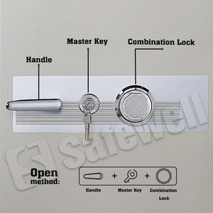 Safewellマルチサイズセーフボックス耐火ブイル耐火耐火金庫家庭用耐火 - Product Image 2