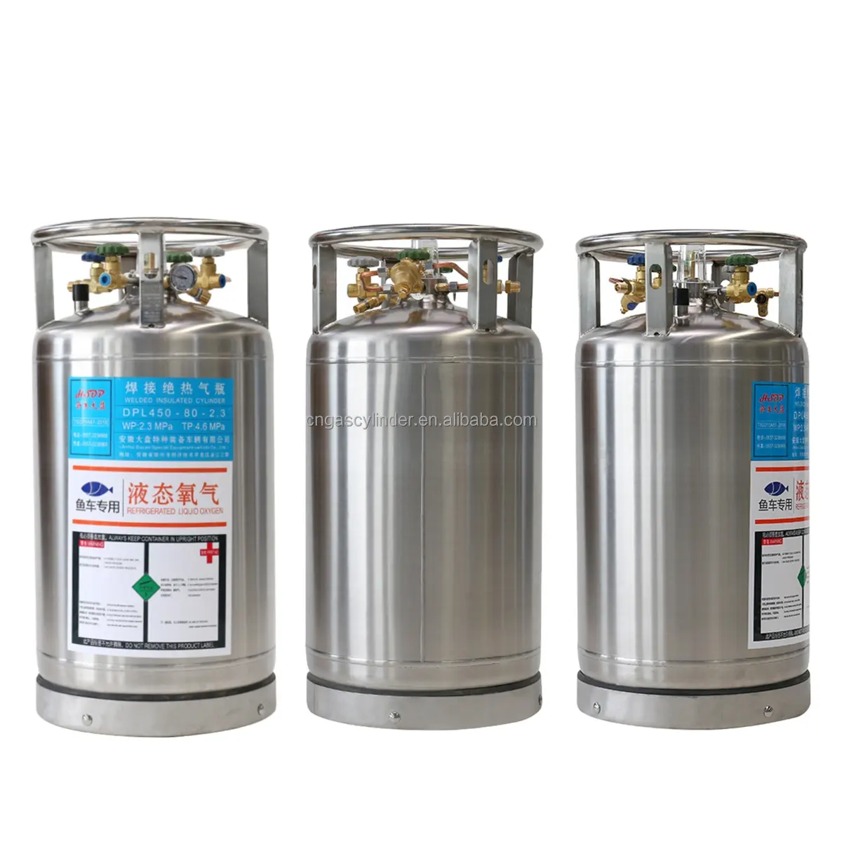 210L LNG Cryogenic Gas Cylinder , Liquid Nitrogen Cylinder dewar