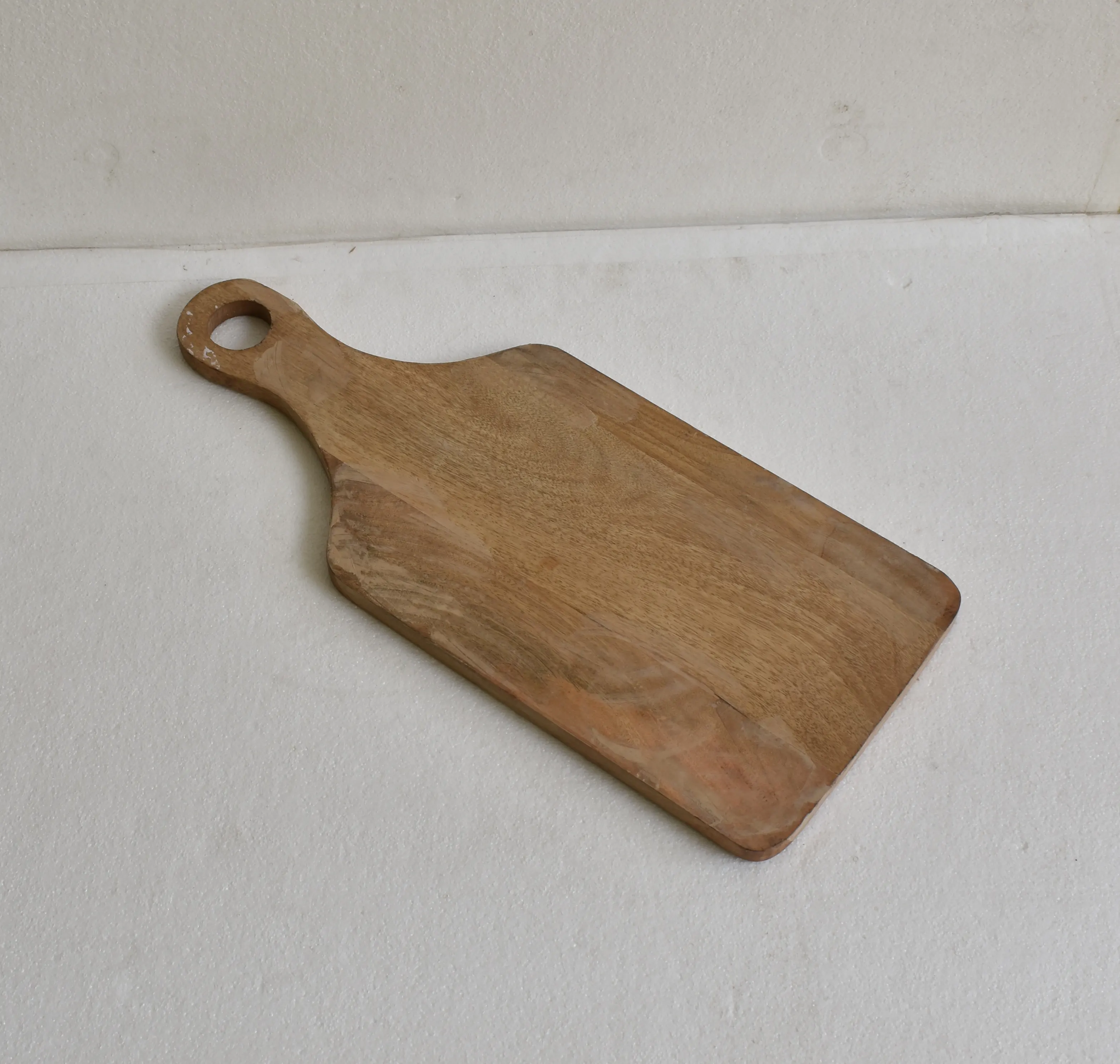 Tabla de cortar de madera para trabajo pesado, cortador de frutas y verduras, hecha a mano, tabla de servicio Natural