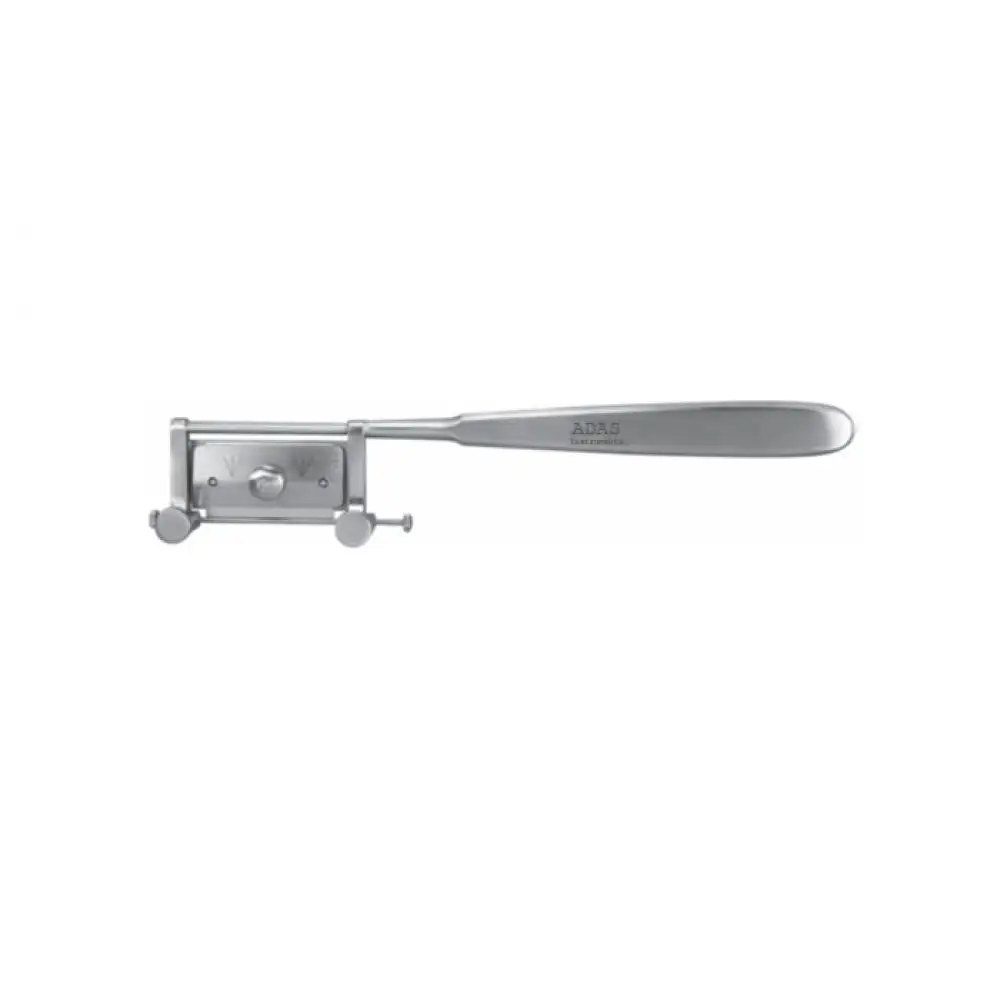 Silver Miniature Skin Graft Knife Uses Standard Double-Edge Razor Blade 7-1/2 191 mm