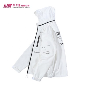 Latest Design Wholesale Custom Design Outdoor Jacket Blank Custom Windbreaker <strong>Men's</strong> Side-zip Anorak with Pocket - Product Image 2