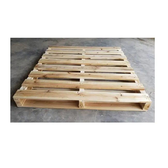 El mejor precio para madera maciza dura CACIA/Pino/Goma/teca paleta de madera de 2 vías/4 vías para el mercado Merican