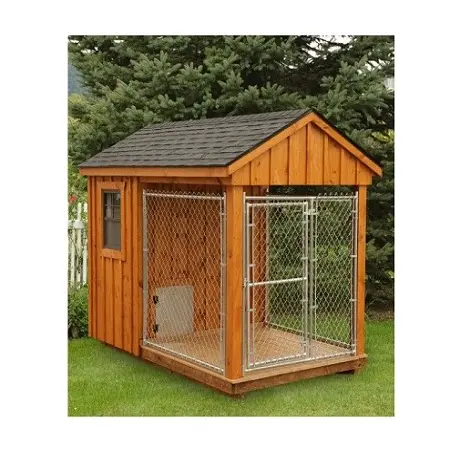 Домик для собак высочайшего качества с большим дизайном из проволоки, уличный деревянный домик для собак по доступной цене