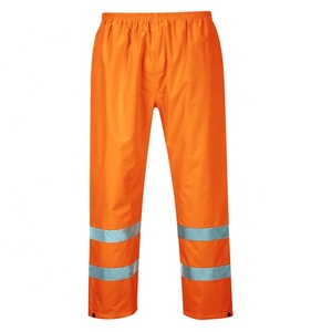 High Visibility Bib Pant Safety Rain Gear, Hi Vis, Waterproof, <strong>Reflective</strong>, Work Overalls for Men - Product Image 3