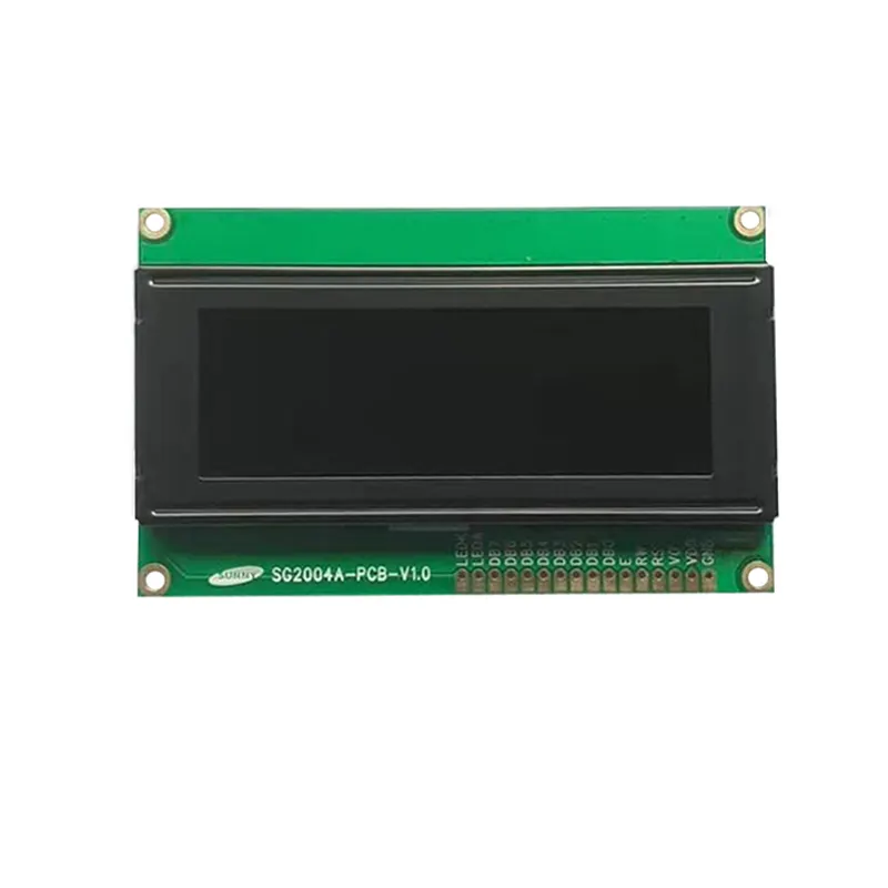 STN/FSTN/FFSTN de tipo carácter LCD 20x4 monocromo Módulo de pantalla de cristal líquido