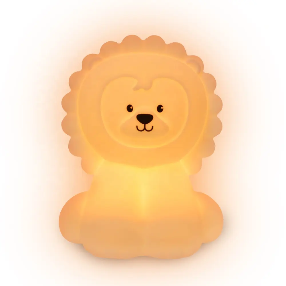 Lampe LED en Silicone en forme de Lion, Lion, luminaire décoratif d'intérieur, idéal pour la chambre d'un bébé ou comme cadeau pour un enfant