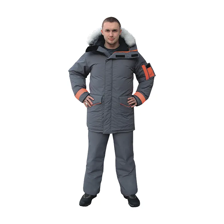 Goose down winter suit for low temperatures, men's overall
