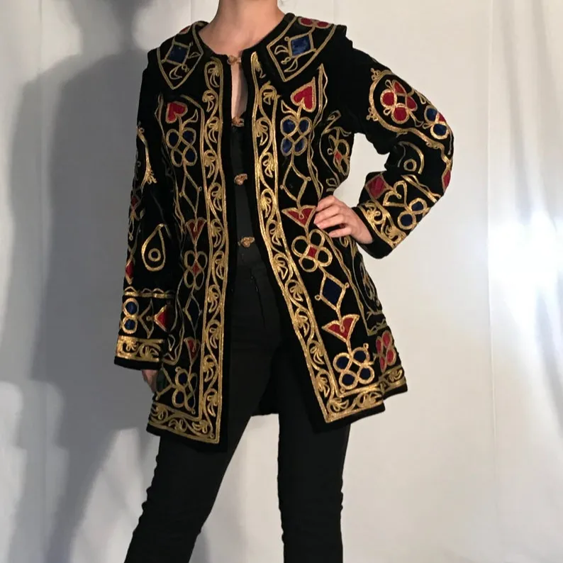 Veste longue faite à la main, kimono, kaftans, style vintage de haute qualité