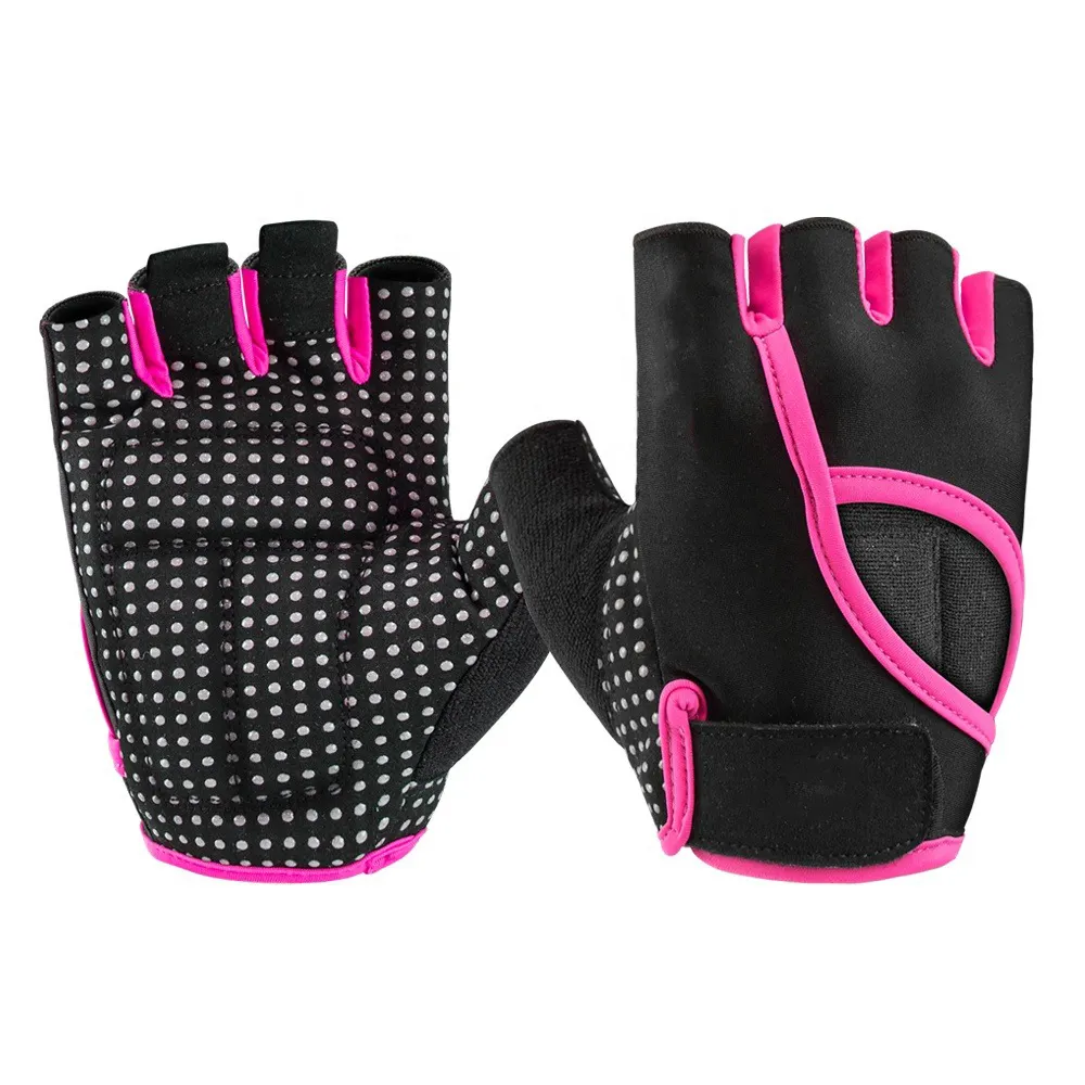 Pink good weight lifting workout gym training gloves for weightlifting women's ladies weightlifting gloves