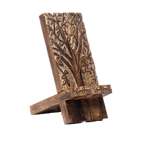 Multi-function Unique Wooden Phone <strong>Mount</strong> for Desk for Sale by Indian Exporters at Low Prices Wooden Mobile Phone - Product Image 2
