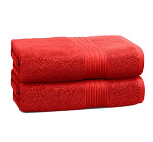 Üreticileri toptan kırmızı ev tekstili 70X14 0cm pamuk havlu oteller ve ev için - Product Image 6