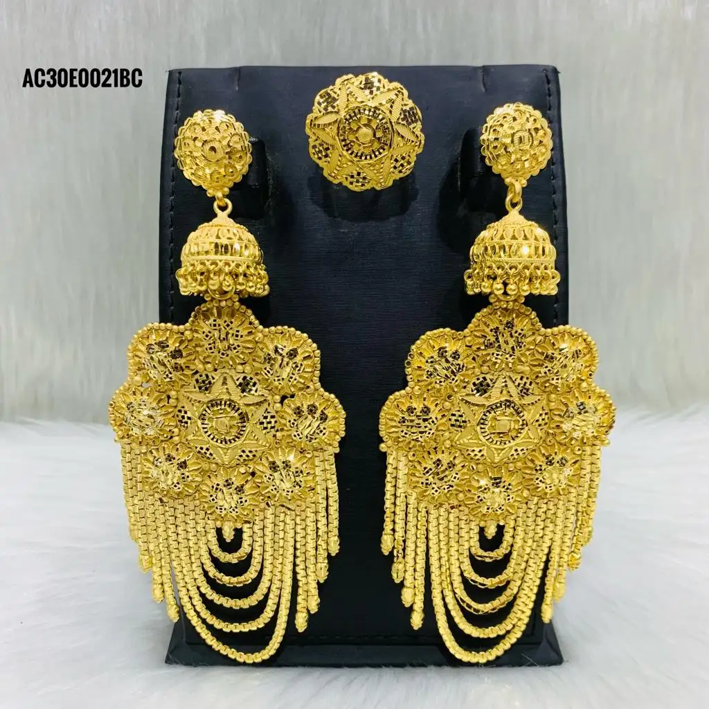 One Gram Gold Plated Jewelry Jhumka Earring