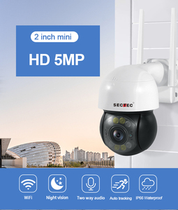 Sectec 5MP高清IP摄像头2英寸迷你摄像头Wifi CCTV安全Wifi高速圆顶IP PTZ摄像头 - Product Image 2