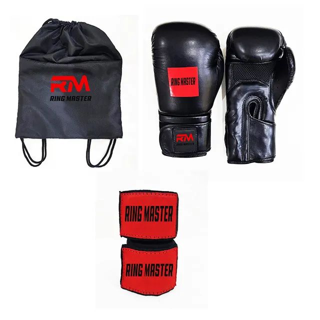 Fitness-, Sparring-und Heavy Bag Workout Fit (Functional Impact Training) Kit Bundle mit Box handschuhen 180-Zoll-Wrap & OPS Gym