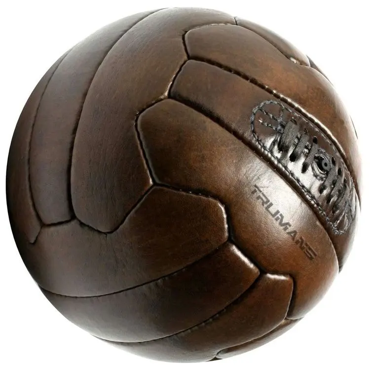 Eski stil futbol antika hakiki Vintage deri futbol topu