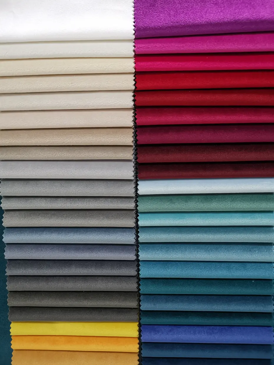 Ev tekstili lüks perdeler avrupa zarif kadife kumaş katı renk tasarım hollanda kadife polyester örgü kanepe kumaş mavi