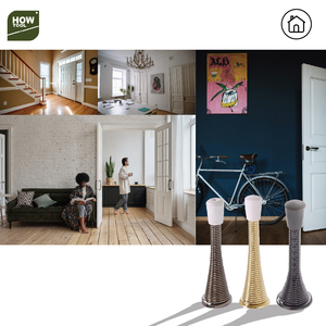 Cửa Stopper 3-Inch Trumpet Mùa Xuân Linh Hoạt Bảo Vệ Bức Tường Màu Đen Mờ - Product Image 5