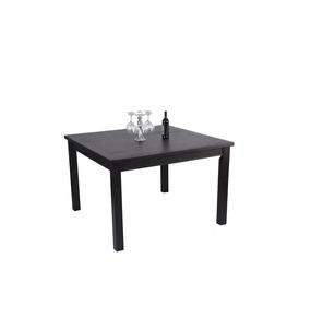 木制餐桌与实木方形顶部黑色彩色方形来自Tmoha公司 - Product Image 2