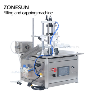 ZONESUN ZS-AFC1C <strong>Rotary</strong> <strong>Automatic</strong> Perfume Mini Tester Liquid Glass Small Bottle Vial Monoblock Filling Pressing <strong>Capping</strong> <strong>Machine</strong>