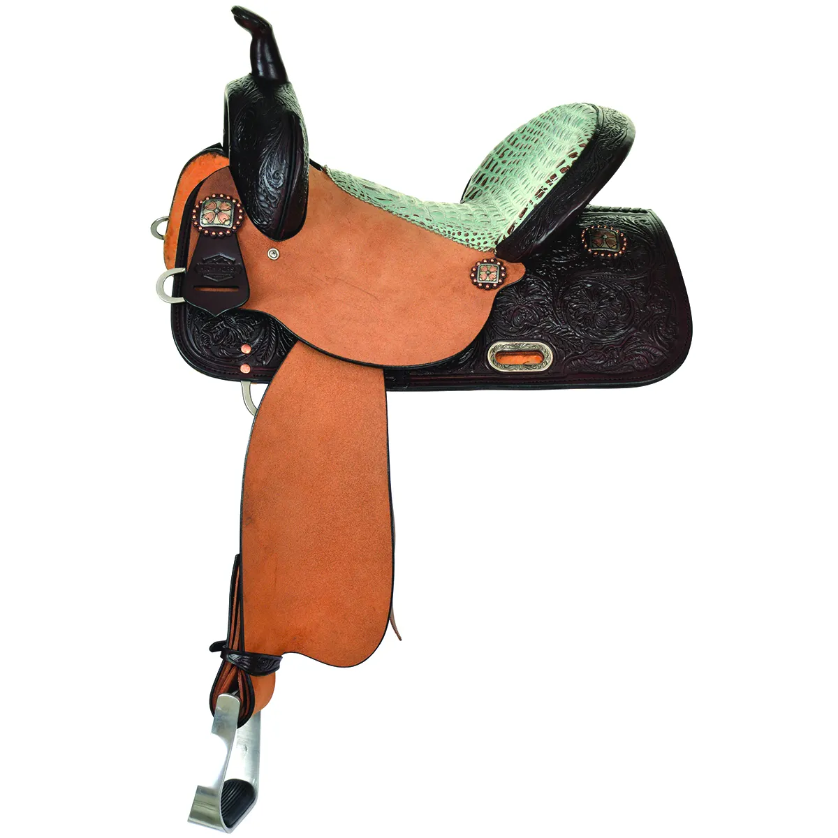 High quality Custom Made Western Horse Cow Hide Saddle with Tack Set for Horse Riding Showmanship Horsemanship