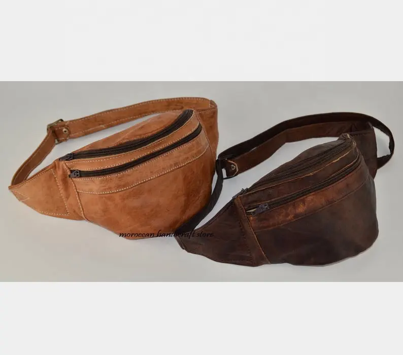 Mode Lederen Fanny Pack Belt Bag Hip Bag, Leather Bag, leer Hip Bag Heuptas Fanny Packs Vrouwen