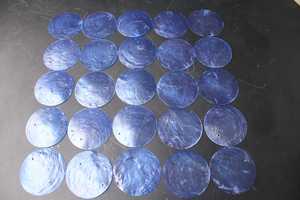 Conchiglie Capiz grezze indonesiane colori personalizzati, modelli personalizzati Capiz Shell Crafts - Product Image 3