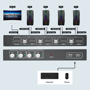 Factory Price <strong>Hdmi</strong> <strong>Switch</strong> With Audio Extractor Arc 4K 30Hz 4 in 1 Out <strong>Hdmi</strong> Kvm and Type C Usb <strong>Switch</strong> - Product Image 4